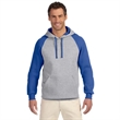 Jerzees 8 Oz., 50/50 NuBlend® Colorblock Raglan Pullover Hoo | https://www.bestnamebadges.com