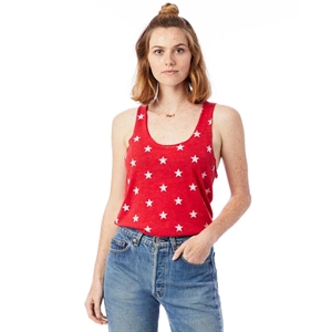 Alternative Ladies Meegs Printed Racer Tank | https://www.bestnamebadges.com