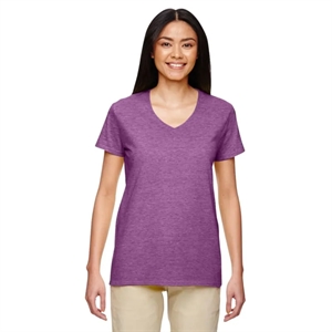 Gildan Heavy Cotton™ Ladies 5.3 Oz. V-Neck T-Shirt | https://www.bestnamebadges.com