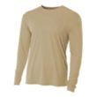 A4 Long-Sleeve Cooling Performance Crew Neck T-Shirt | https://www.bestnamebadges.com