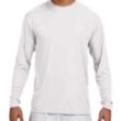 A4 Long-Sleeve Cooling Performance Crew Neck T-Shirt | https://www.bestnamebadges.com