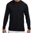 A4 Long-Sleeve Cooling Performance Crew Neck T-Shirt | https://www.bestnamebadges.com