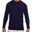 A4 Long-Sleeve Cooling Performance Crew Neck T-Shirt | https://www.bestnamebadges.com