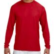 A4 Long-Sleeve Cooling Performance Crew Neck T-Shirt | https://www.bestnamebadges.com