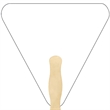 Triangle Hand Fans | https://www.bestnamebadges.com