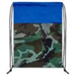 Colored Camo Drawstring Tote Bags | https://www.bestnamebadges.com