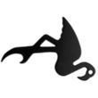 Flamingo Shaped Bottle Opener | https://www.bestnamebadges.com