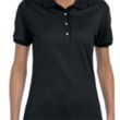 Custom Embroidered Ladies Jersey Polo With SpotShield™ | https://www.bestnamebadges.com