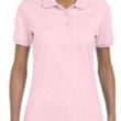 Custom Embroidered Ladies Jersey Polo With SpotShield™ | https://www.bestnamebadges.com