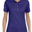 Custom Embroidered Ladies Jersey Polo With SpotShield™ | https://www.bestnamebadges.com