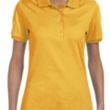 Custom Embroidered Ladies Jersey Polo With SpotShield™ | https://www.bestnamebadges.com