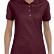 Custom Embroidered Ladies Jersey Polo With SpotShield™ | https://www.bestnamebadges.com