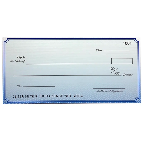 Custom Economy Large Checks 22 X 48 Inch