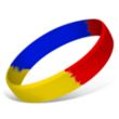 1/2 Inch Ink Injected Figured Wristbands | https://www.bestnamebadges.com
