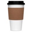 Custom Traditional Natural Kraft Cup Sleeves | https://www.bestnamebadges.com