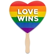 Custom LGBTQ Pride Hand Fans | https://www.bestnamebadges.com