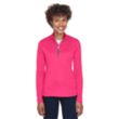 UltraClub Ladies Cool & Dry Sport Quarter-Zip Pullover | https://www.bestnamebadges.com