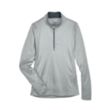 UltraClub Ladies Cool & Dry Sport Quarter-Zip Pullover | https://www.bestnamebadges.com