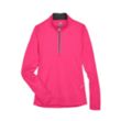 UltraClub Ladies Cool & Dry Sport Quarter-Zip Pullover | https://www.bestnamebadges.com
