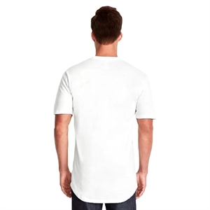 Next Level Apparel Men's Cotton Long Body Crew | https://www.bestnamebadges.com