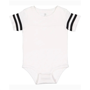 Rabbit Skins Infant Football Bodysuit | https://www.bestnamebadges.com