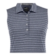 Puma Golf Ladies' Rotation Stripe Sleeveless Polo | https://www.bestnamebadges.com