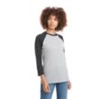 Next Level Apparel Unisex CVC 3/4 Sleeve Raglan Baseball ... | https://www.bestnamebadges.com
