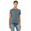Bella + Canvas Ladies' Relaxed Heather CVC Short-Sleeve T... | https://www.bestnamebadges.com
