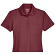 CORE365 Ladies' Origin Performance Pique Polo With Pocket | https://www.bestnamebadges.com