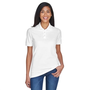 UltraClub Ladies' Classic Pique Polo | https://www.bestnamebadges.com