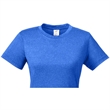 UltraClub Ladies' Cool & Dry Heathered Performance T-Shirt | https://www.bestnamebadges.com
