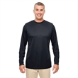 UltraClub Men's Cool & Dry Performance Long-Sleeve Top | https://www.bestnamebadges.com