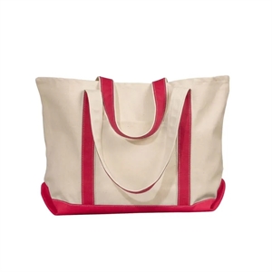 Liberty Bags Carmel Classic XL Cotton Canvas Resort Tote | https://www.bestnamebadges.com