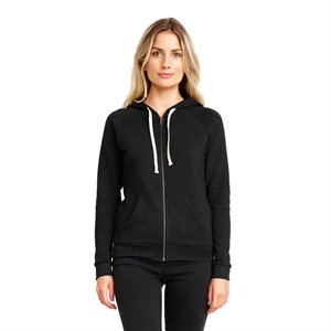 Next Level Apparel Ladies' PCH Raglan Zip Hoodie | https://www.bestnamebadges.com