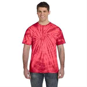 Tie-Dye Adult 5.4 Oz. 100% Cotton Spider T-Shirt | https://www.bestnamebadges.com
