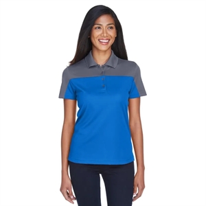 CORE365 Ladies' Balance Colorblock Performance Pique Polo | https://www.bestnamebadges.com