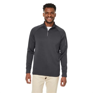 CORE365 Unisex Fusion ChromaSoft™ Fleece Quarter-Zip | https://www.bestnamebadges.com
