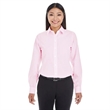 Devon & Jones Ladies' Crown Woven Collection™ Striped Shirt | https://www.bestnamebadges.com
