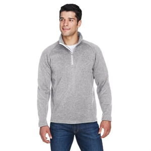 Devon & Jones Adult Bristol Sweater Fleece Quarter-Zip | https://www.bestnamebadges.com