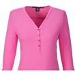 Devon & Jones Ladies' Perfect Fit™ Y-Placket Convertible ... | https://www.bestnamebadges.com