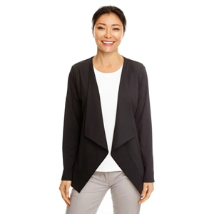 Devon & Jones Ladies' Perfect Fit™ Draped Open Blazer | https://www.bestnamebadges.com