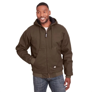Berne Men's Highland Washed Cotton Duck Hooded Jacket | https://www.bestnamebadges.com