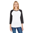 LAT Ladies'' Baseball T-Shirt | https://www.bestnamebadges.com