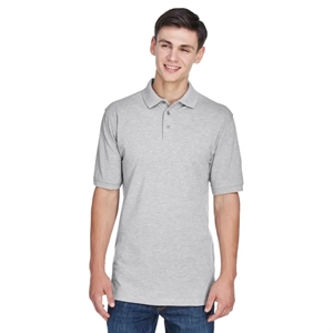 Harriton Men's Tall 5.6 Oz. Easy Blend™ Polo | https://www.bestnamebadges.com