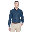 Harriton Men's Tall 6.5 Oz. Long-Sleeve Denim Shirt | https://www.bestnamebadges.com
