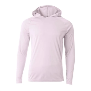 A4 Men's Cooling Performance Long-Sleeve Hooded T-shirt | https://www.bestnamebadges.com