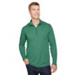 Team 365 Men's Zone Sonic Heather Performance Quarter-Zip | https://www.bestnamebadges.com