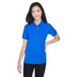 UltraClub Ladies' Platinum Performance Pique Polo With Te... | https://www.bestnamebadges.com