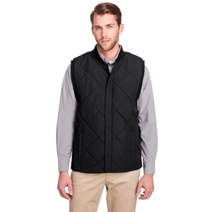 UltraClub Men's Dawson Quilted Hacking Vest | https://www.bestnamebadges.com