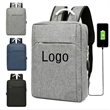 Wearproof Business Laptop Backpack with USB Charging Port | https://www.bestnamebadges.com